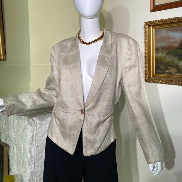 Giorgio Armani Linen Tuxedo Style Jacket - Picture 9 of 16